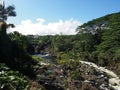 Wailuku River runs towards Boiling Pots Royalty Free Stock Photo